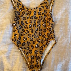 Booty brand - leopard print one piece bathing suit